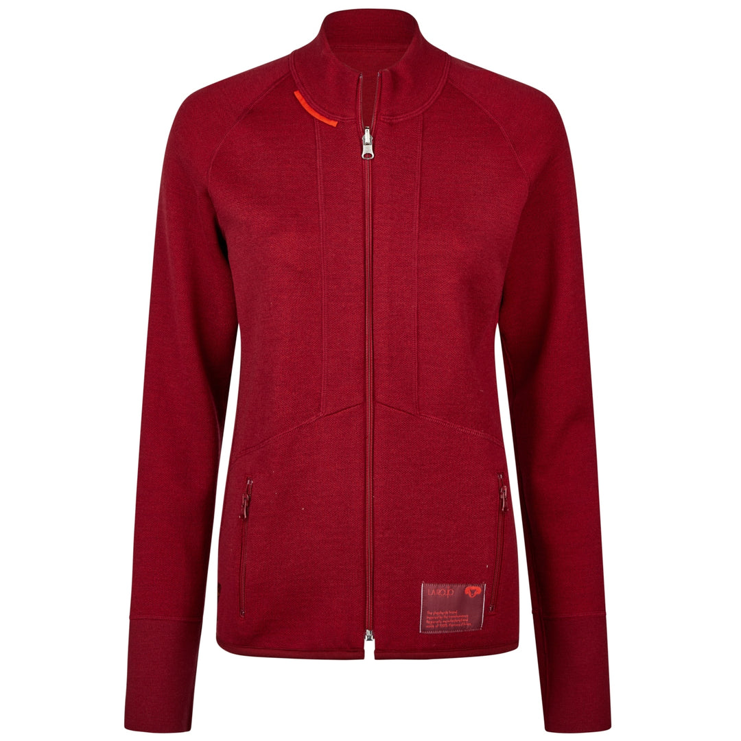 Fairer und nachhaltiger Damen-Sportpullover aus biologischer und regionaler Merinowolle in Deutschland hergestellt
