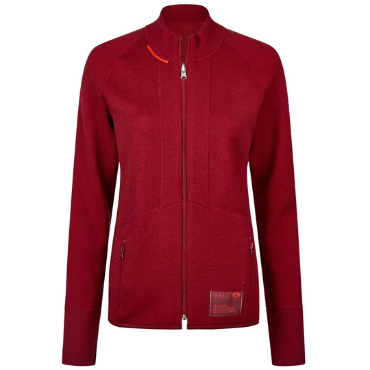 Fairer und nachhaltiger Damen-Sportpullover aus biologischer und regionaler Merinowolle in Deutschland hergestellt