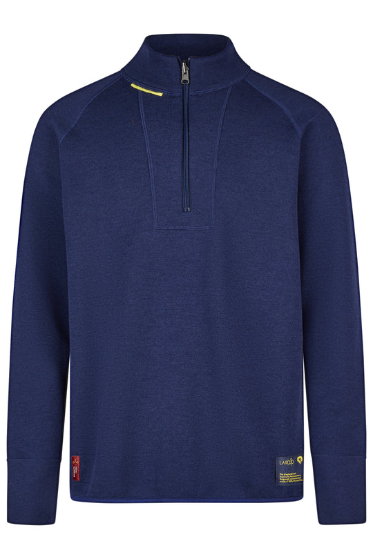 Midlayer men sweater with halfzip