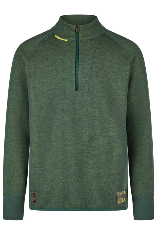 Midlayer men sweater with halfzip