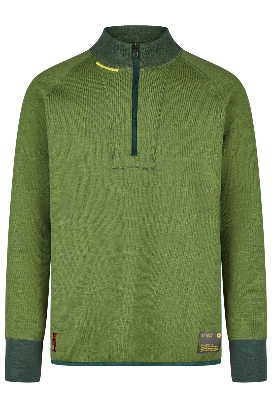 Midlayer men sweater with halfzip