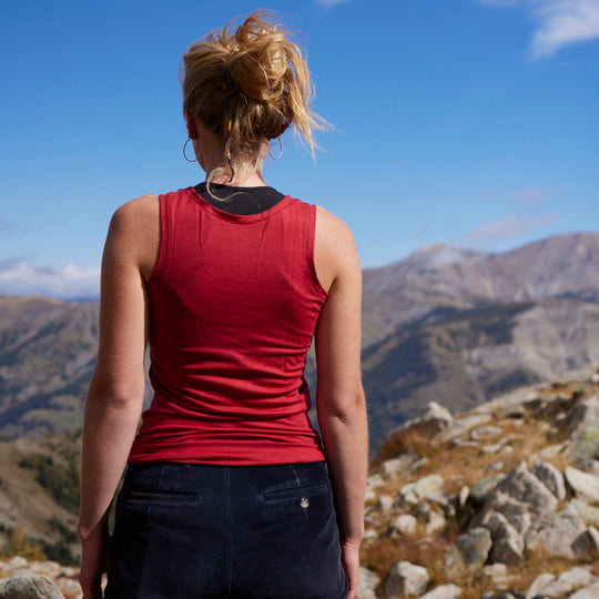 Tank-Top, Merino Baselayer Unterhemd für Frauen aus regionaler Wolle, in Deutschland produziert